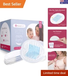 Ultra Thin Disposable Nursing Breast Pads 120 Pcs. Contoured and Highly Absor... - Picture 1 of 9