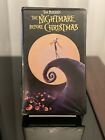 Vintage Tim Burton's The Nightmare Before Christmas VHS clapet noir