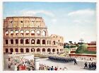 Roma Colosseum Rome Watercolor Drawing Watercolour C. Cerny 1950