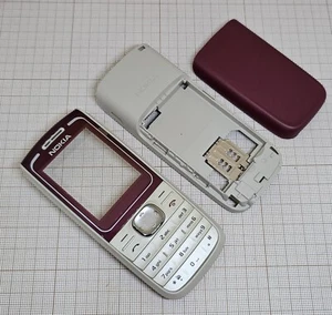 Original Nokia 1650 Full Cover +keypad latin Metallic Red NEW EOL ITEM - Picture 1 of 2