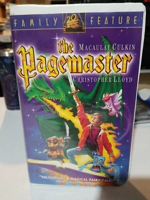 The Pagemaster (VHS 1995) Clamshell Macaulay Culkin FREE SHIPPING - Image 1 of 2