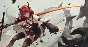 Anime surtr arknights GAME game girls fantasy Playmat Gaming Mat Desk - Picture 1 of 1