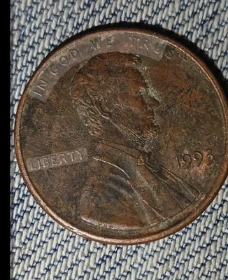 1993 Penny Off Centerd Ear Error Double Dyi On Rim - Image 1 of 2