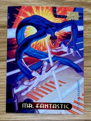 Spider-Man 1994 Fleer Marvel Masterpieces Card #76 MR FANTASTIC - Fantastic 4 - Image 1 of 2