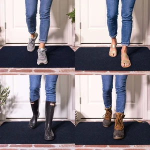 Utility Floor Mat Solid Navy Blue (1'6" x 2'6" (2 Pack)) Perfect for Garage, ... - Foto 1 di 6