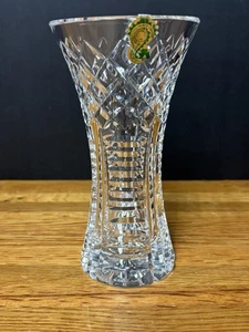 Waterford Crystal: Flower Vase 6” w/Sticker N.O.S. Gothic Scroll Mark No Box - Picture 1 of 9