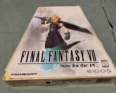 Final Fantasy VII 7 PC Trapezoid Big Box Flip Squaresoft Eidos 1998 BOX ONLY! - Image 1 of 4
