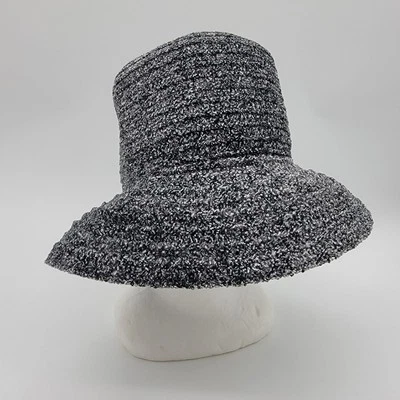 Винтажная шляпа-клош Betmar New York черная серая 21 дюйм внутренняя окружность классическая - Изображение 1 из 4