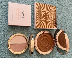 Charlotte Tilbury Sun-Kissed Glow Bronzer 2 MediumIconic London Powder Highlight - Picture 1 of 5