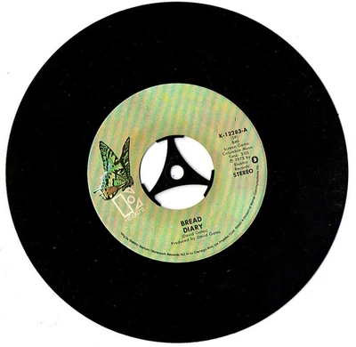 ❤️  BREAD ~  DIARY  /  DAUGHTER ❤️ ....  Vinyl 7" single ..   EXCELLENT - Image 1 of 2