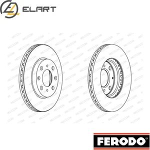 2x BRAKE DISC DDF1231C FOR HONDA CITYIVJAZZIILOGOCAPA L13A3/L13A1D13B7 1.3L 4cyl - Picture 1 of 9