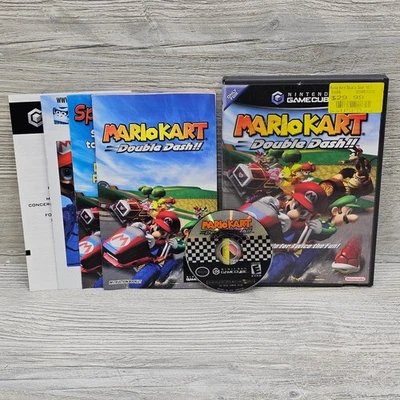 Mario Kart Double Dash!! Nintendo GameCube Complete CIB Tested Working Manual - Image 1 of 4