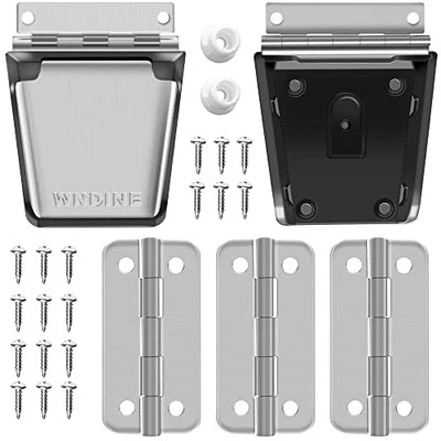WNDINE Cooler Stainless Steel Hinge & Latch Set, For Igloo Cooler Replacement