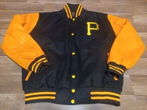 Vintage Inception Wears MLB Pittsburgh Pirates Embroidered Varsity Jacket Large - Picture 1 of 10