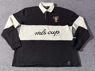 Staple MLS Cup 2023 Columbus Crew Men's Striped Rugby Polo Shirt Long Sleeve XL - Image 1 of 4