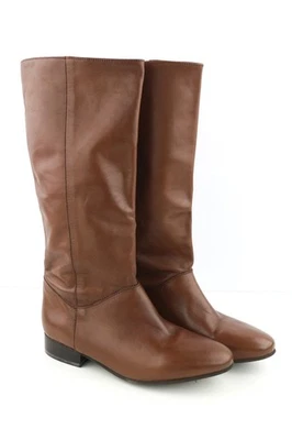 Minelli Donna EU38 Stivali Lungo Brown Basso Tacco Infilare - Imagen 1 de 4