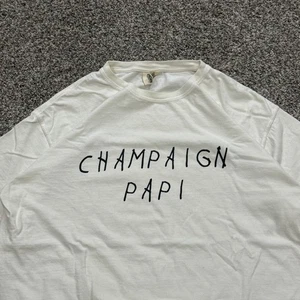 Drake Tour Tee Merch Champaign Papi Graphic Print T-Shirt Mens L Retro Band - Picture 1 of 5