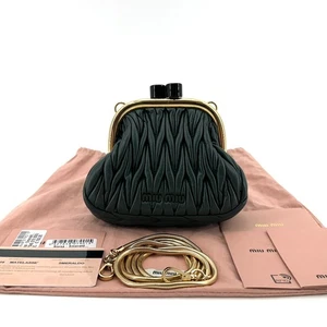 Miu Miu Mini sac en cuir bel nappa matelassé 110318-725 144322381 - Picture 1 of 9