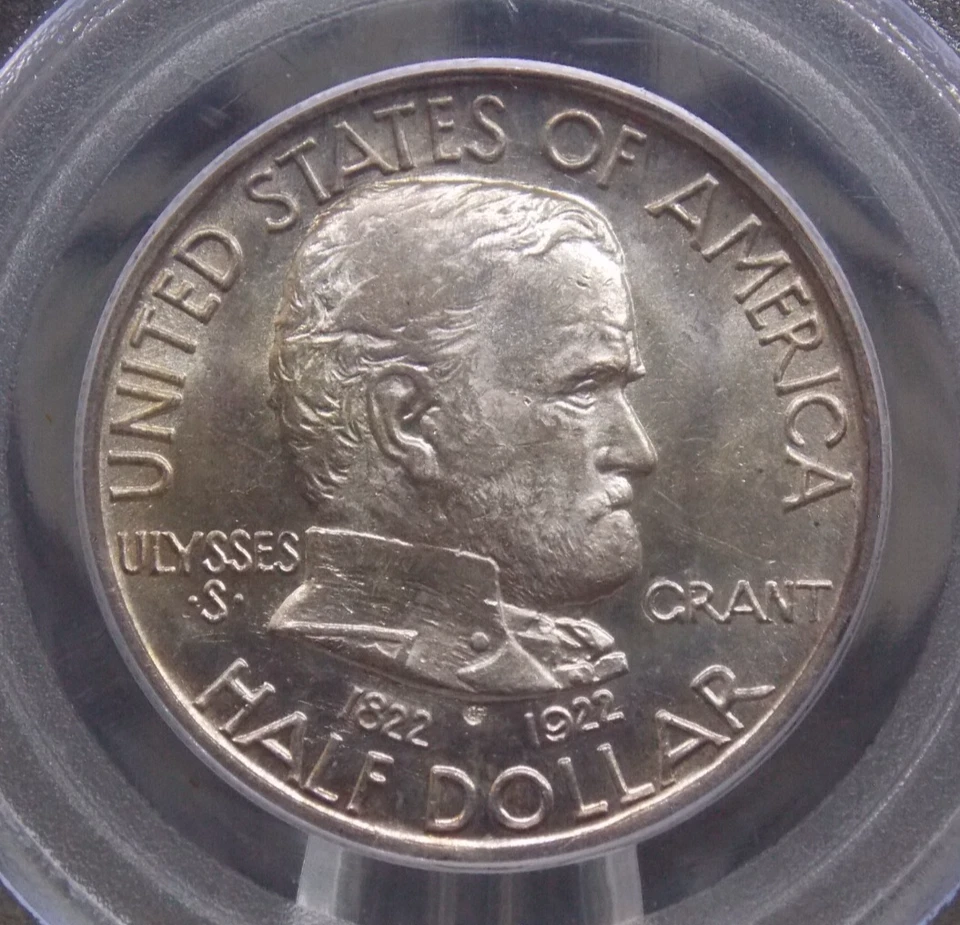 1922 Commemorative *GRANT* Half Dollar 50c PCGS MS64 #905 Unc BU ECC&C, Inc. - Image 1 of 4