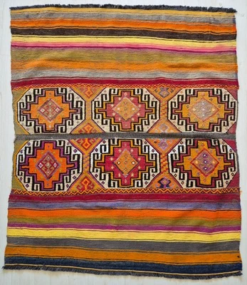 Antique Kilim Sack, Anatolian Sack, Anatolian Kilim Rug, Home Decor, Wool - Image 1 of 4