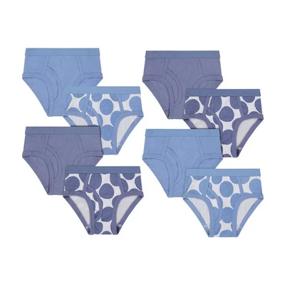 Buyless Fashion Boys Comfy Briefs Soft Cotton Polka Dot Toddler Underwear 8 Pack - Image 1 of 4