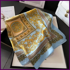 Nuevo Cuatro Estaciones Moda Estampado Seda Cuadrado Bufanda 70x70cm Moda Cuatro - Imagen 1 de 30