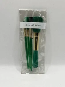 NUEVO Elizabeth Arden TÉ VERDE 4 Piezas Maquillaje Sombra de Ojos Pinceles Set Tamaño de Viaje Nuevo en Paquete - Imagen 1 de 6