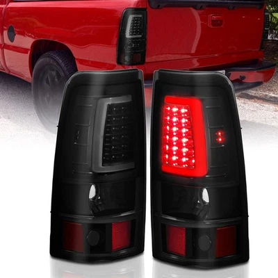 Conjunto de luz trasera LED con lente de humo negra para Chevrolet Silverado 1500 1999-2002 Foto 1 de 4