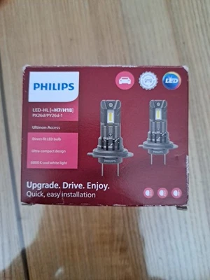 Philips Ultinon Access LED Car Headlight Bulbs H7/H18 (Twin Pack) - Image 1 of 4