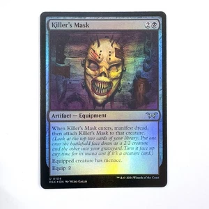 Killer's Mask 104 - MTG - Duskmourn: House of Horror - Foil quasi nuovo - Foto 1 di 2