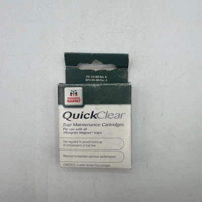 1 упаковка быстро прозрачных картриджей МАГНИТ ДЛЯ КОМАРОВ 3/PK MMQCC 3 картриджа всего - Изображение 1 из 3