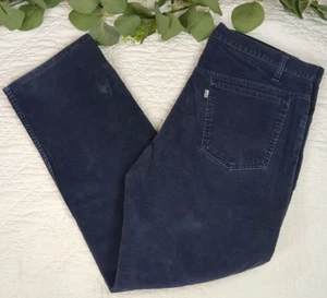 VTG Levis Blue Corduroy Straight Leg Pants Size 40 x 30 - Picture 1 of 11