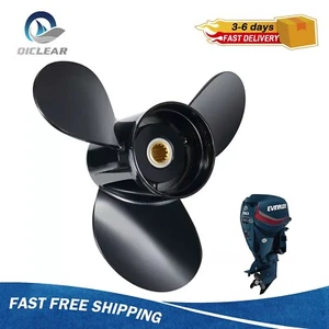 Outboard Propeller 13 3/4x13 For Evinrude 40-140HP 13 Spline Tooth No.765181,RH - Picture 1 of 9