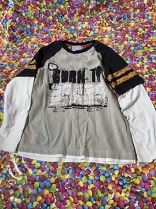 Boys Fat Face Kids Age 8-9 Years Stone Long Sleeve Crew Neck Jersey T-shirt Top - Picture 1 of 6