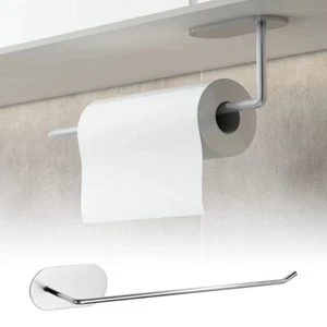 Paper Towel Holder Hanger Rack Kitchen Shelf Organizer Under Cabinet Roll Cup OY - Picture 1 of 10