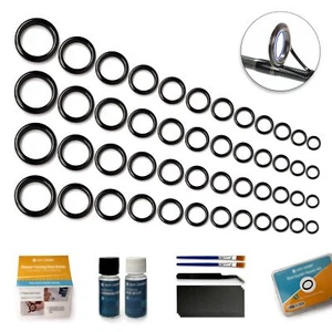 Fishing Rod Repair Kit,Fishing Pole Eyelet Ceramic Insert Eyes Repair - Picture 1 of 5