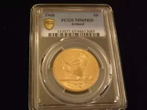 1968 1-D IRELAND PCGS MS 65 RD - Picture 1 of 2