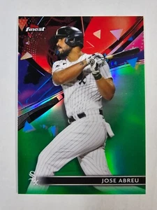 JOSE ABREU 2021 Topps Finest #/99 Green Refractor White Sox - Imagen 1 de 3