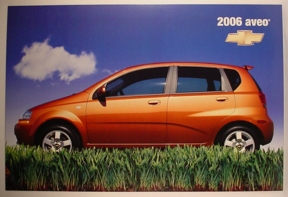 2006 Chevrolet Aveo Dealership Showroom Poster / Sign - Original - Image 1 of 1