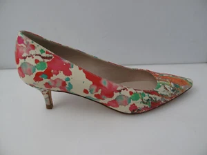 Scarpe L. K. Bennett decolte floreali multicolore tacco a gattino taglia 40 - Foto 1 di 11