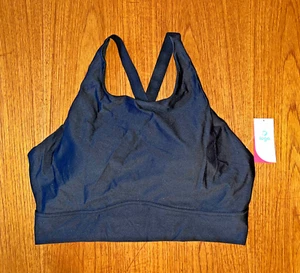 Iuga, Active Racerback Soft-Cup Sports Bra W/Removable Pads In Black Sz XXL (36) - Picture 1 of 18