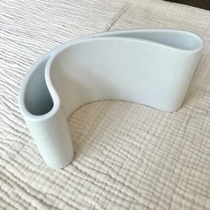 RAR Vintage Mikimoto weiße Freiform Wellenvase - Bild 1 von 8