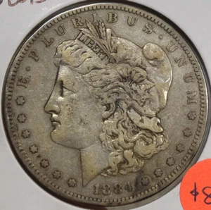 1884-S Morgan Dollar, Choice Very Fine, Discounted 0507-07 - Picture 1 of 2