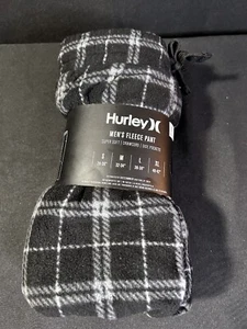 Hurley Men's Plaid Fleece Loungewear Pants w/Pockets Super Soft Size XL 40/42 - Picture 1 of 4