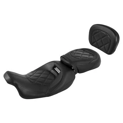 Assento de passageiro motorista e almofada de encosto ajuste para Harley Touring Road King 2009-2023 - Imagem 1 de 4