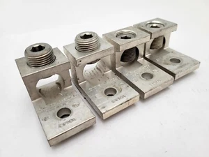 4PC CMC AB-500-1 Aluminum Mechanical Lugs CU9AL 500MCM-4 Single Conductor 1-Hole - Picture 1 of 14