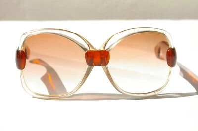 Gafas de sol vintage ámbar transparente Yves Saint Laurent auténticas raras Francia 541 Foto 1 de 4
