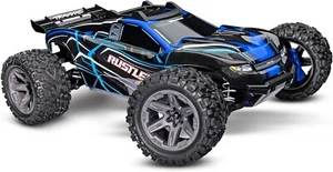 TRAXXAS Rustler 4x4 blau RTR BL-2S Brushless ohne Akku/Lader 1/10 Stadium Truck - Bild 1 von 1