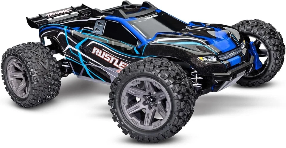 TRAXXAS Rustler 4x4 blau RTR BL-2S Brushless ohne Akku/Lader 1/10 Stadium Truck - Bild 1 von 1