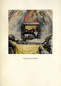 Franziskus -- Die Trauer der hl. Klara - Coloriert - aus 1931 - Picture 1 of 1